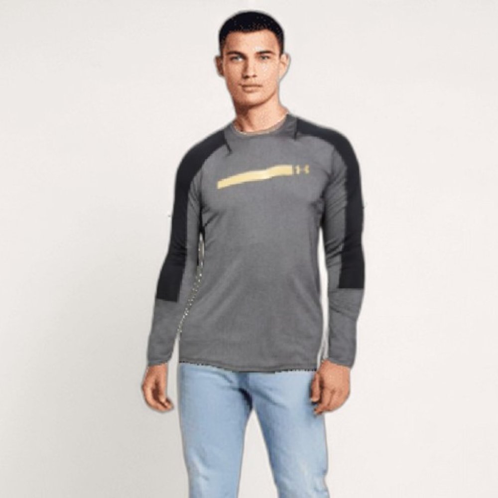 UNDER ARMOUR Perpetual Fitted Long-Sleeve Shirt M - Picture 1 of 10